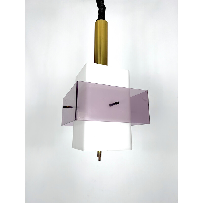 Mid-century pendant lamp by Stilux Milano, Italy 1960s