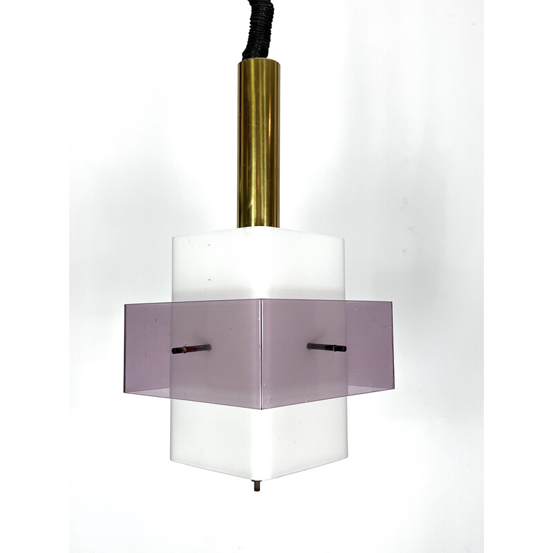 Mid-century pendant lamp by Stilux Milano, Italy 1960s