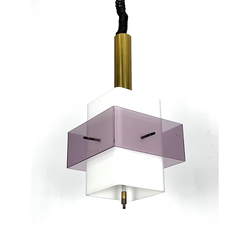 Mid-century pendant lamp by Stilux Milano, Italy 1960s