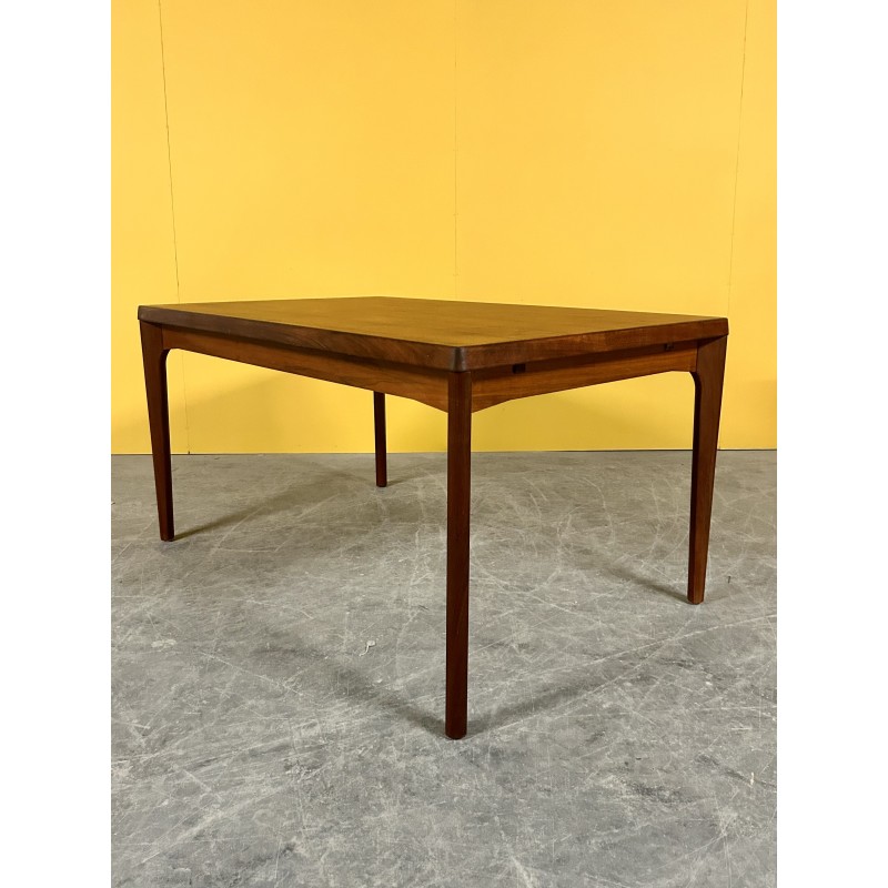 Danish vintage teak extendable dining table by Henning Kjearnulf for Vejle Mobelfabrik, 1960s
