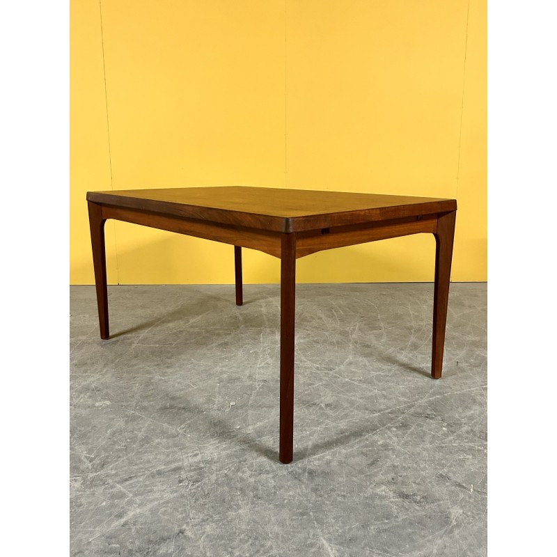 Mesa de comedor extensible danesa vintage de teca por Henning Kjearnulf para Vejle Mobelfabrik, años 60