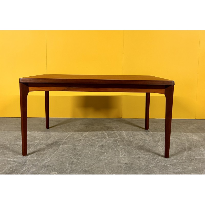 Mesa de comedor extensible danesa vintage de teca por Henning Kjearnulf para Vejle Mobelfabrik, años 60