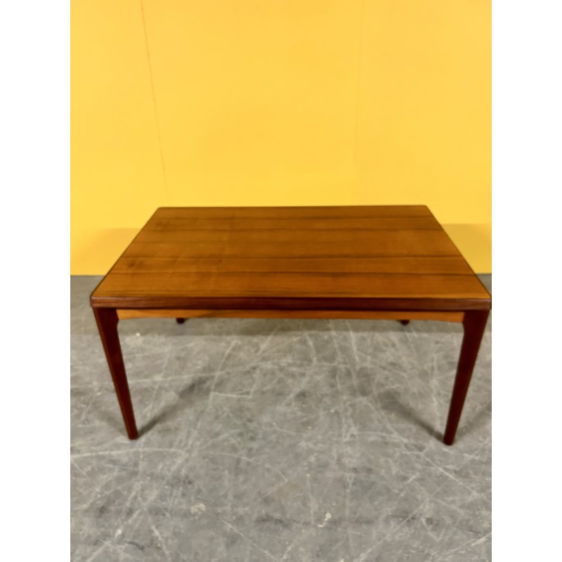 Danish vintage teak extendable dining table by Henning Kjearnulf for Vejle Mobelfabrik, 1960s