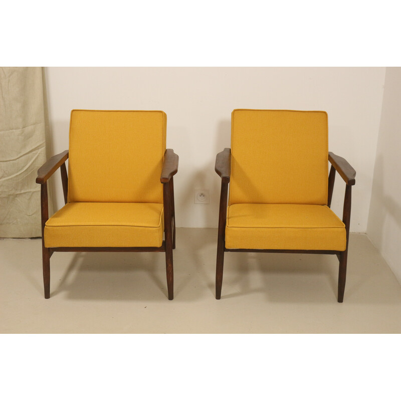 Pair of vintage armchairs 300-190 by Henryk Lis, 1970