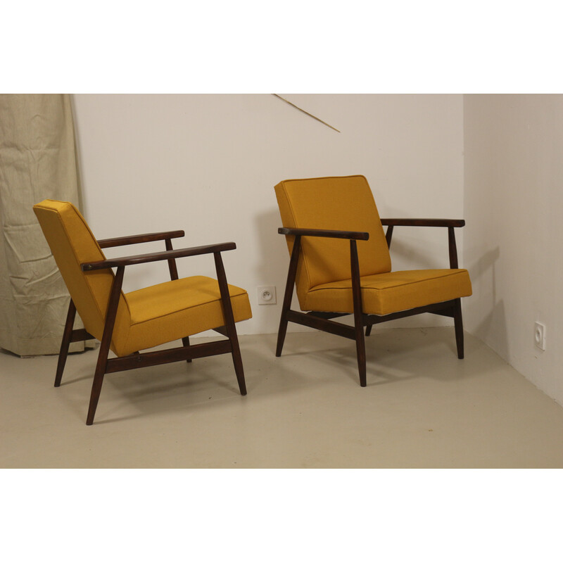 Pair of vintage armchairs 300-190 by Henryk Lis, 1970