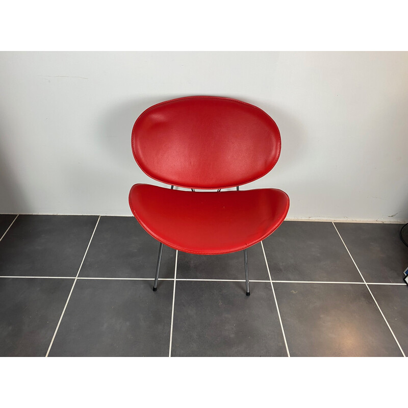 Roter Vintage-Sessel, 1980