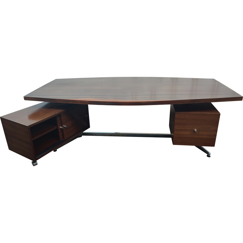 Vintage executive desk by Giancarlo Piretti, 1970