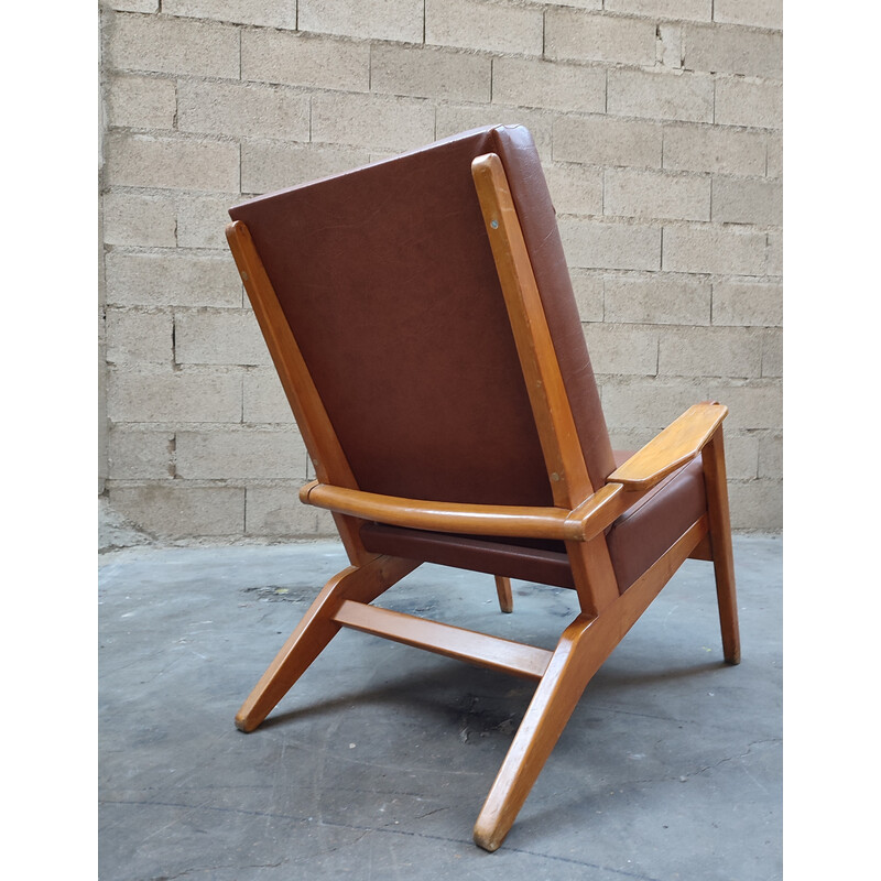 Vintage fauteuil "Fr 105" van Pierre Guariche, 1950