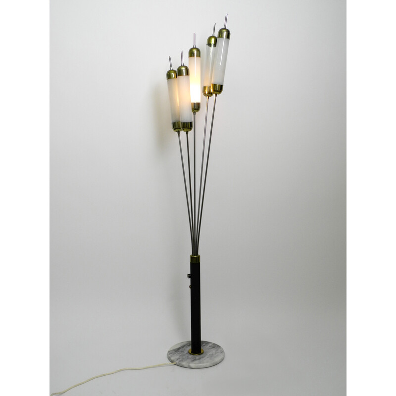 Mid-century 5-arm floor lamp by Carlo Nason for Mazzega, Italy