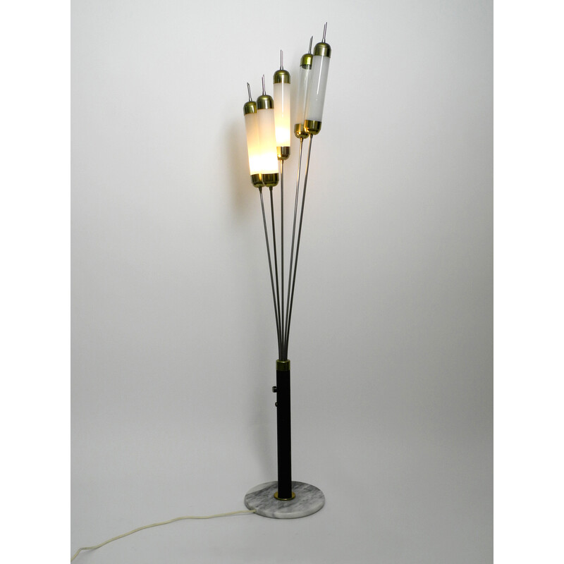 Mid-century 5-arm floor lamp by Carlo Nason for Mazzega, Italy