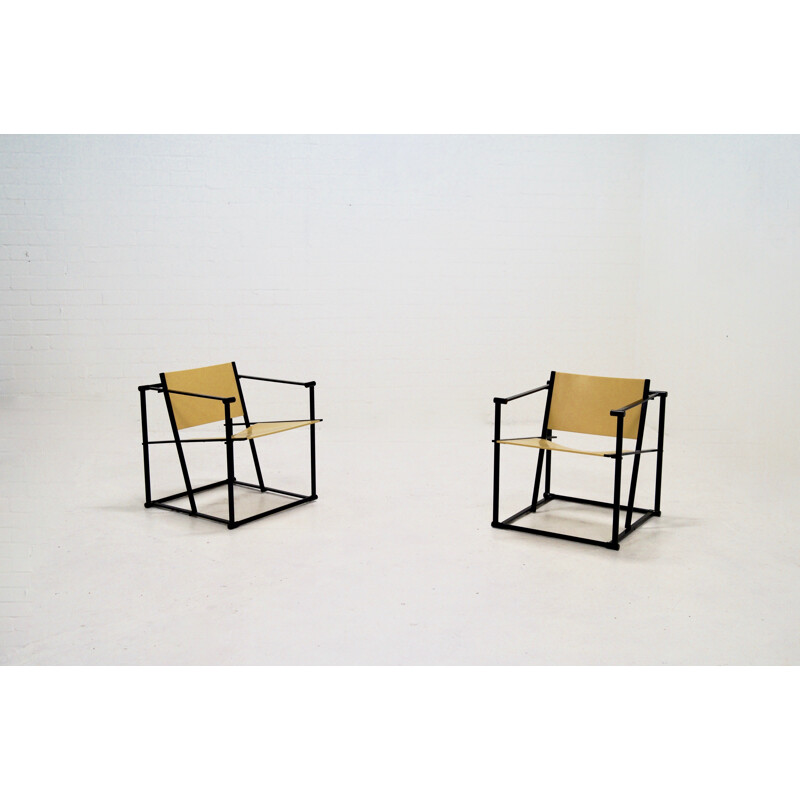 Paire de fauteuils FM61 par Radboud van Beekum pour Pastoe - 1980