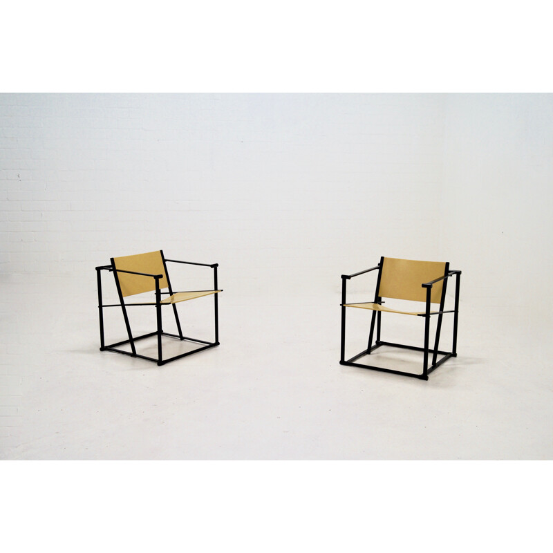 Pair of FM61 Lounge Chairs by Radboud van Beekum for Pastoe - 1980s