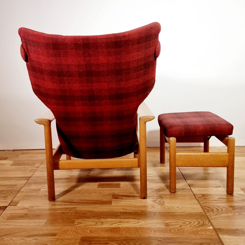 Vintage armchair "Rock Royal" and its ottoman by Sven Ivar Dysthe, 1960