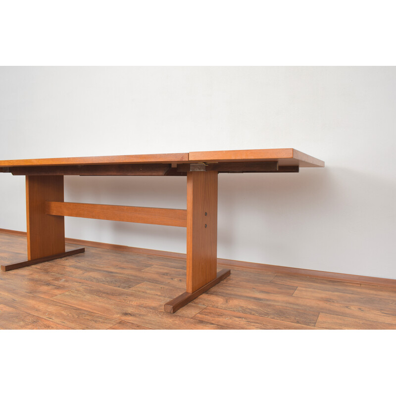 Vintage teak and tile dining table by Gangso Mobler, Denmark 1960s