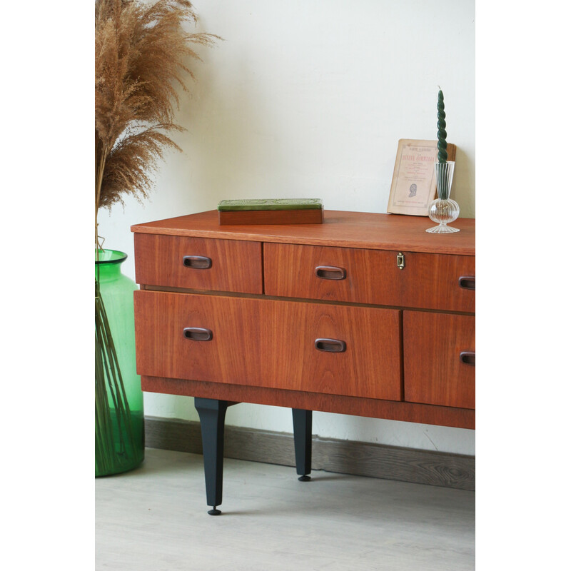 Vintage teak sideboard with drawers, England 1960