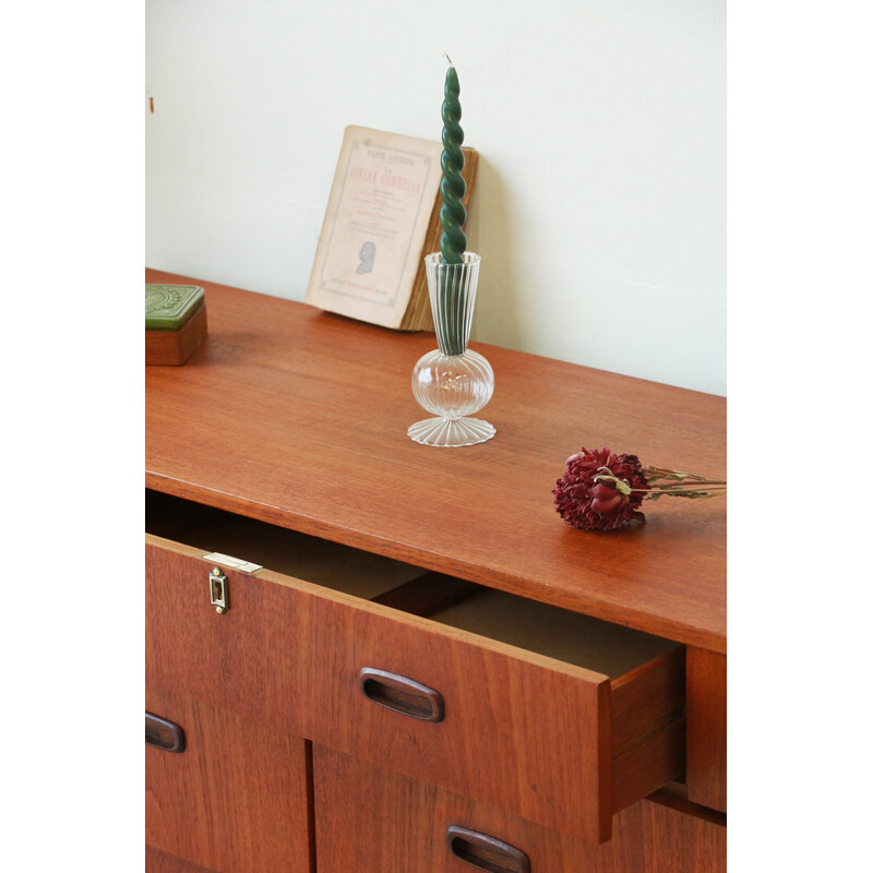 Vintage teak sideboard with drawers, England 1960