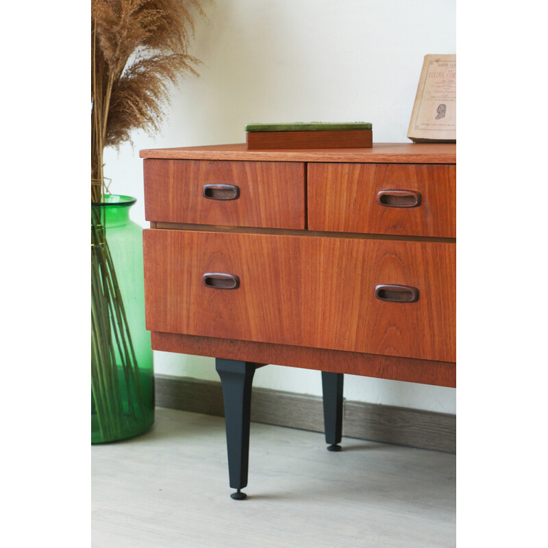 Vintage teak sideboard with drawers, England 1960