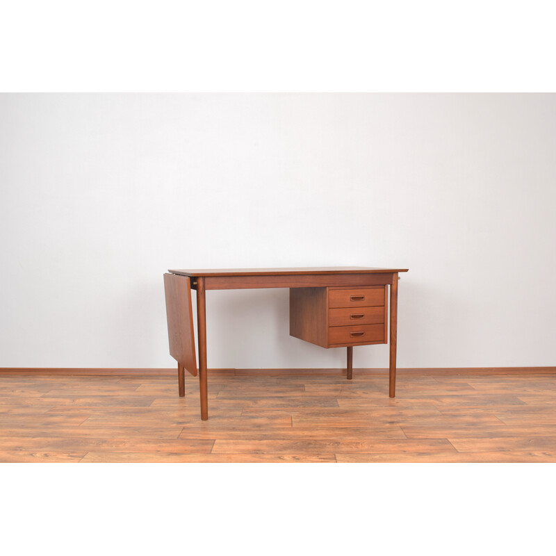 Mid-century Danish teak extendable desk, 1960s