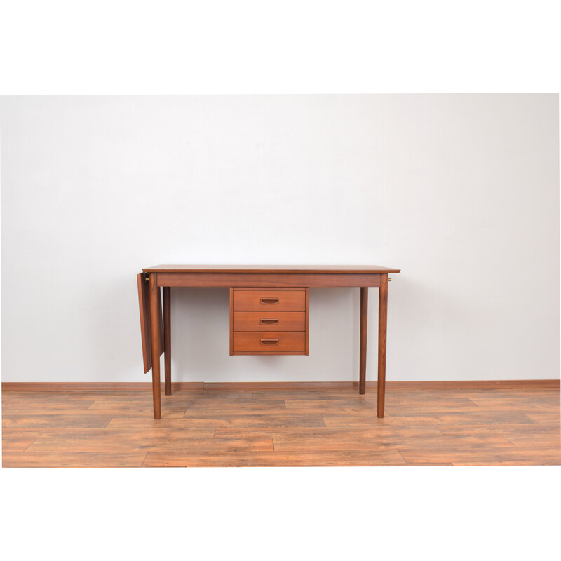 Mid-century Danish teak extendable desk, 1960s