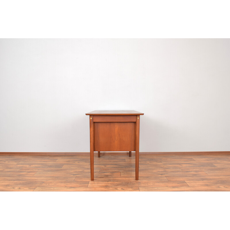 Mid-eeuws Deens teak uitschuifbaar bureau, 1960