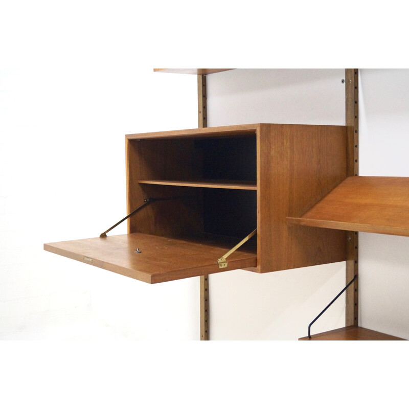 Mid-Century "Royal System" Teak Wall Unit by Poul Cadovius for Cado, Denmark - 1960s