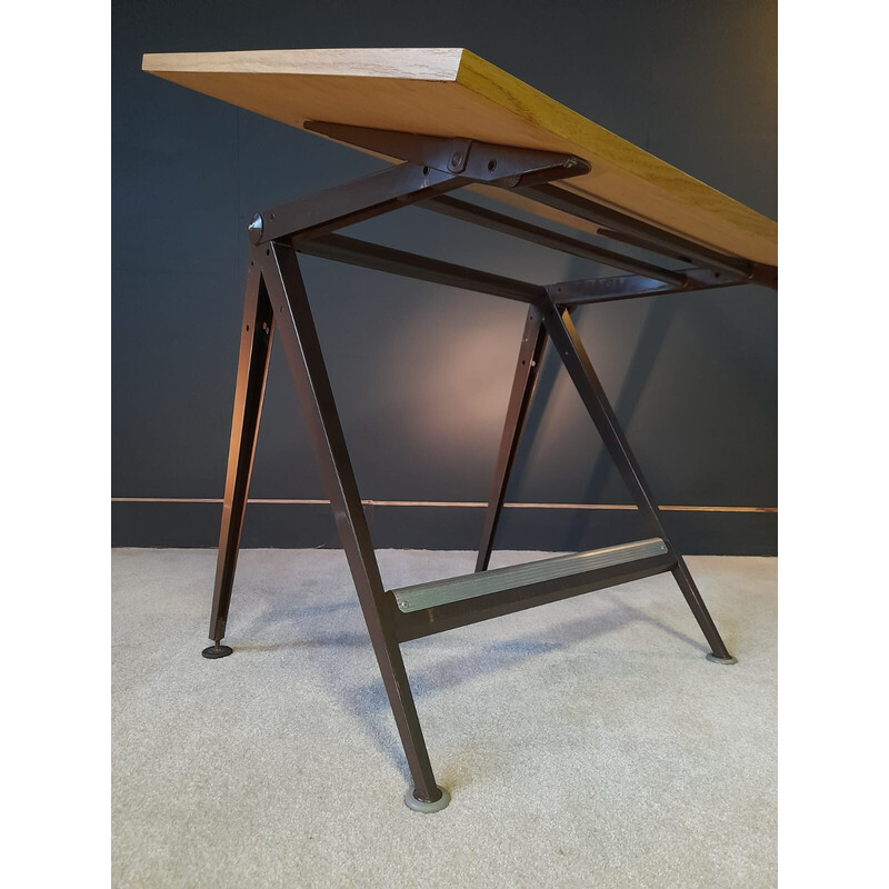 Vintage werktafel "antwoord" van Friso Kramer voor Ahrend de circel, 1960