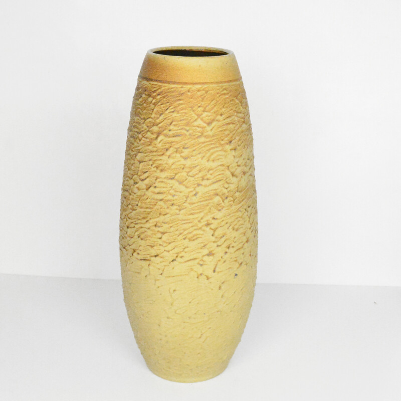 Vintage rustic vase for Veb Haldensleben, Germany 1960s