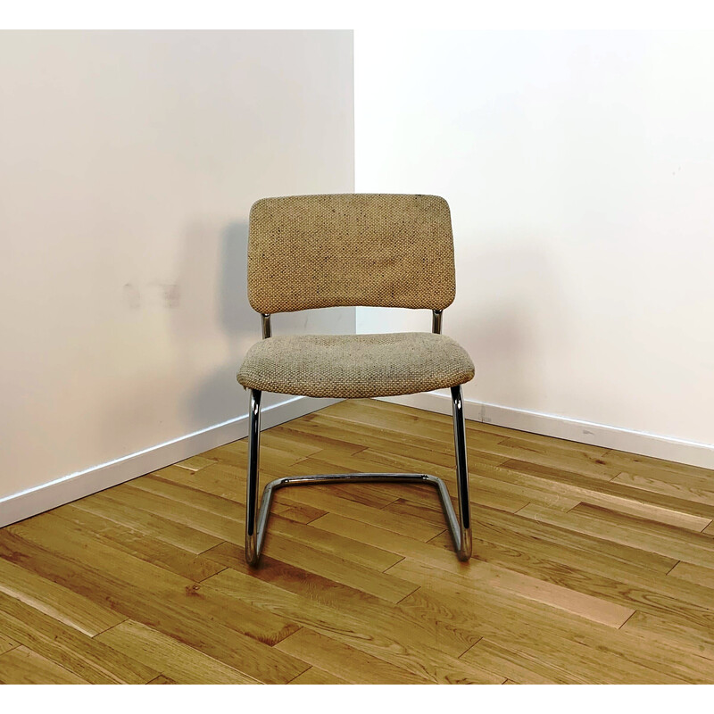 Cadeira Vintage em alumínio e lã da Strafor
