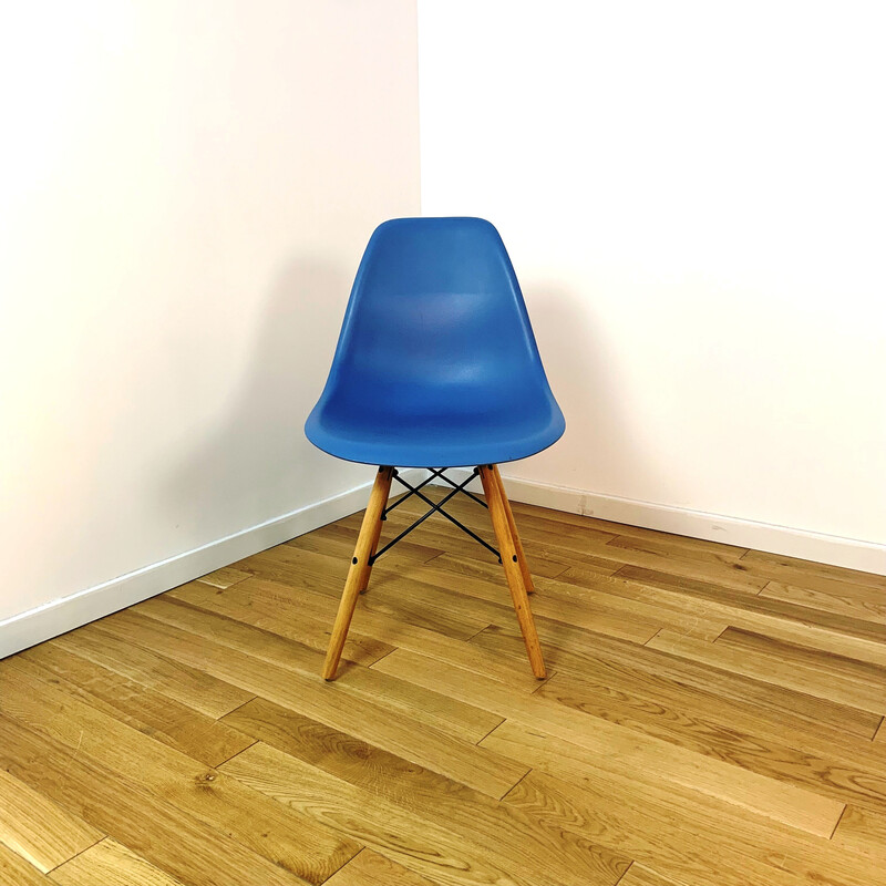 Set of 3 vintage stained plastic chairs