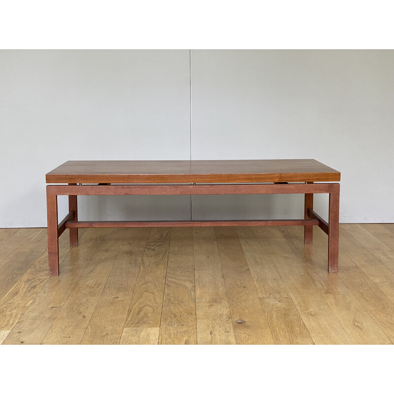 Scandinavian vintage teak coffee table with extensions, 1960-1970