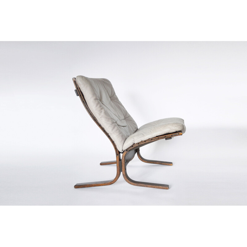 Vintage lederen Siesta fauteuil van Ingmar Relling voor Westnofa, 1960