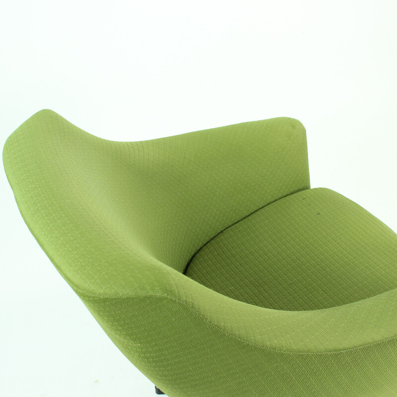 Vintage groene clubfauteuil van Up Zavody, Tsjechoslowakije 1979