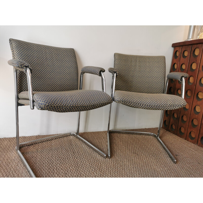Paar vintage "Delphi" fauteuils van Boss Design