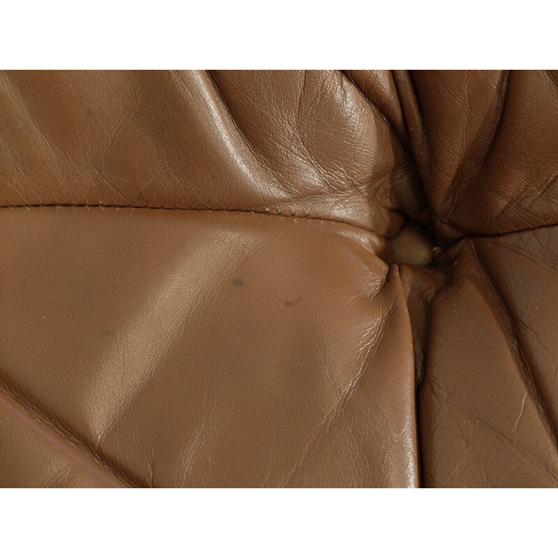 Lounge chair in brown leather - 1970s