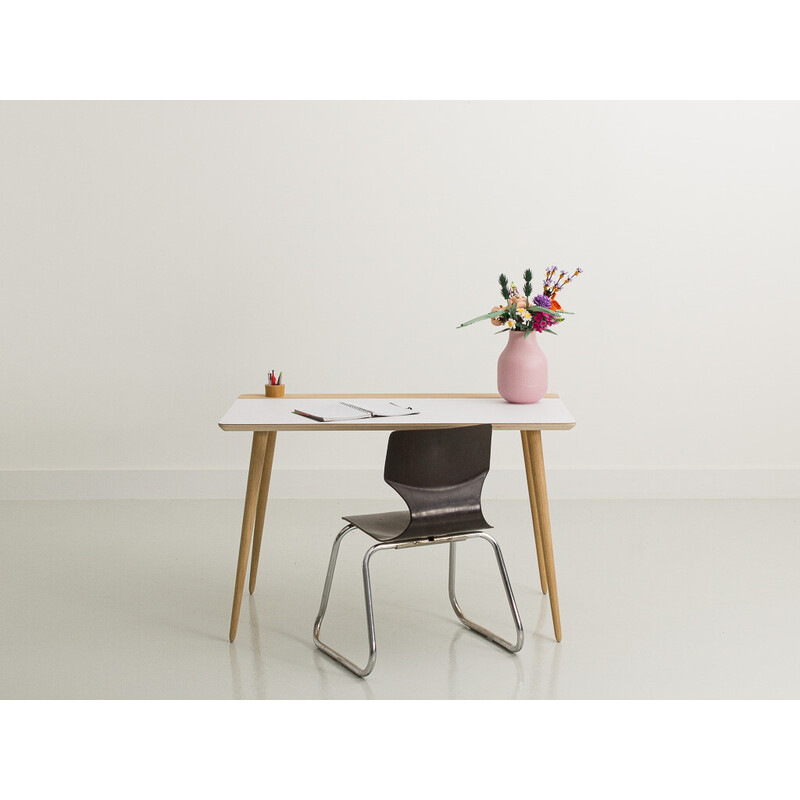 Vintage children's desk in oakwood