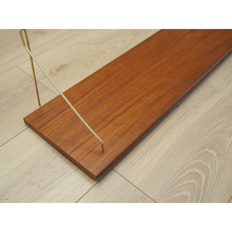 Mensola da parete in teak vintage, Danimarca, anni '70