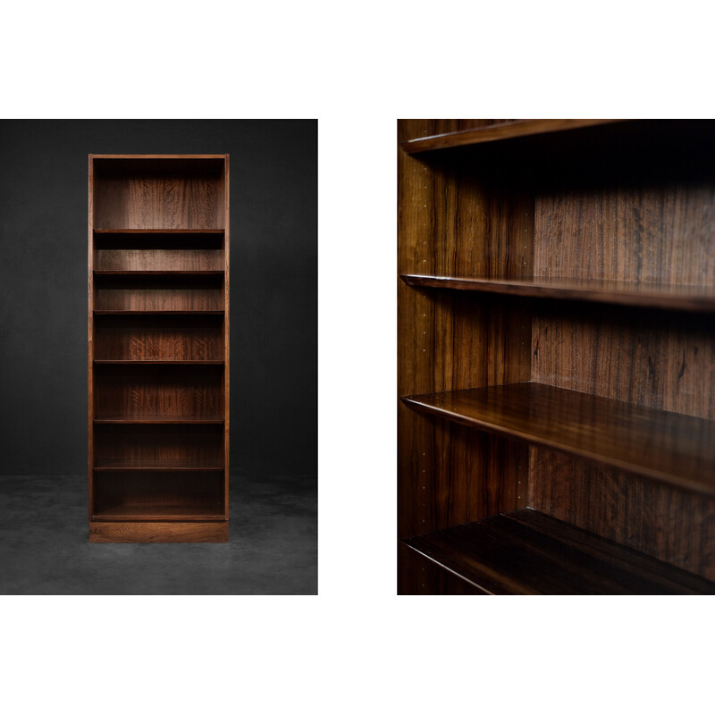 Estante de livros Vintage Danish rosewood de Poul Hundevad para Hundevad and Co, anos 60