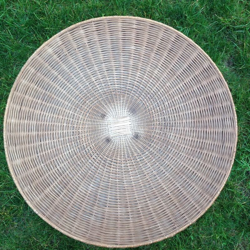 Table in rattan marrow - 1950s