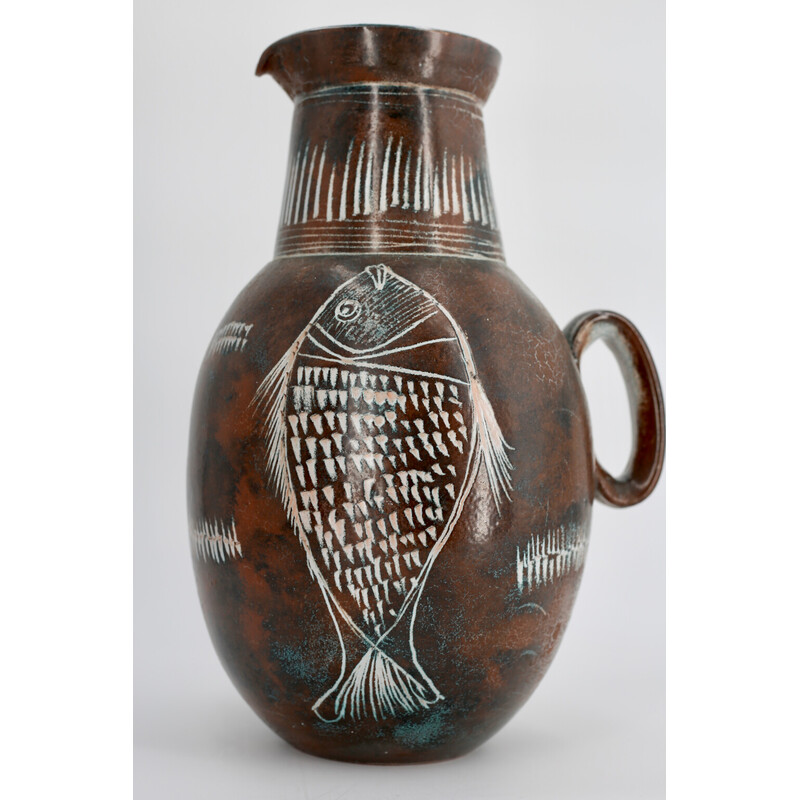 Vase vintage par Yvon Roy, 1950