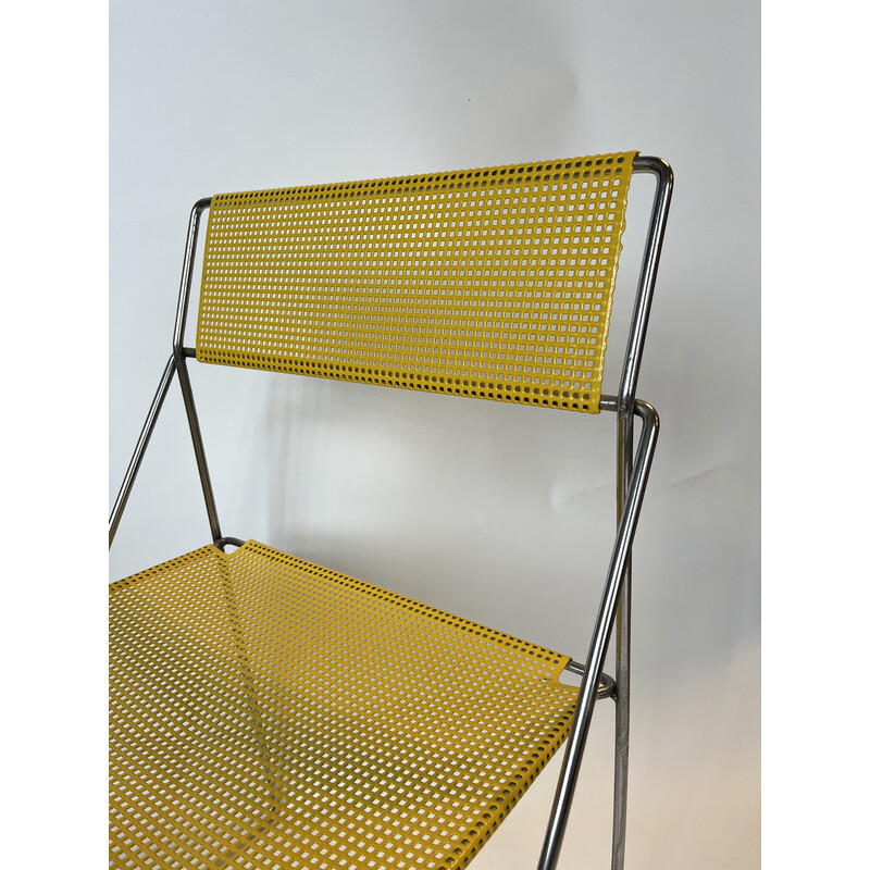 Vintage Nuova X-Line dining chair by Niels Jorgen Haugesen Hybodan, Denmark  1970