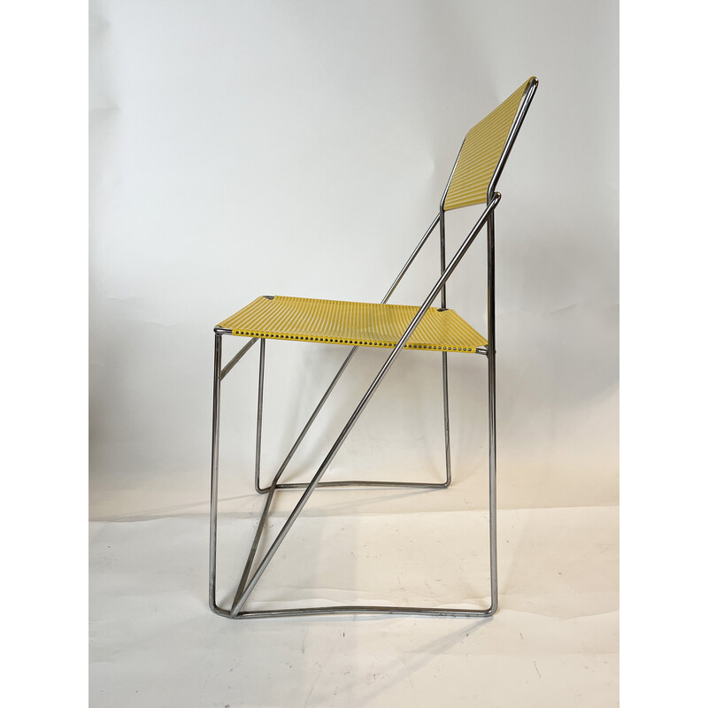 Cadeira de jantar Vintage Nuova X-Line por Niels Jorgen Haugesen Hybodan, Dinamarca 1970