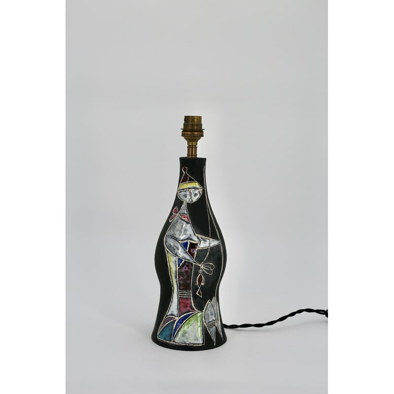 Pied de lampe vintage par Marcello Fantoni, Italie 1950