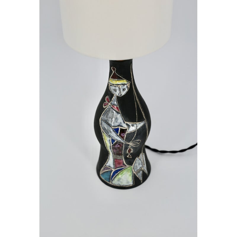 Pied de lampe vintage par Marcello Fantoni, Italie 1950