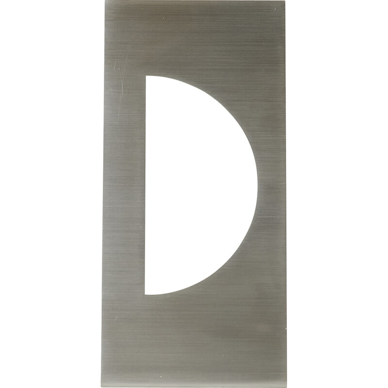 Vintage brushed steel photo frame by Gabriella Crespi for Christian Dior, 1970