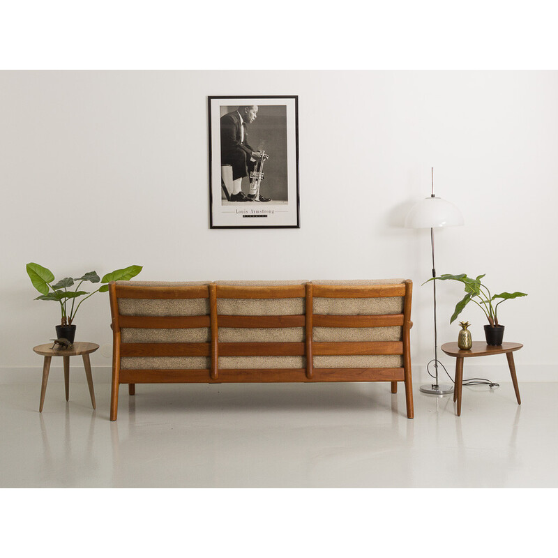 Sofá de 3 lugares de teca dinamarquesa Vintage por Gustav Thams para Uldum Mobelfabrik, 1960
