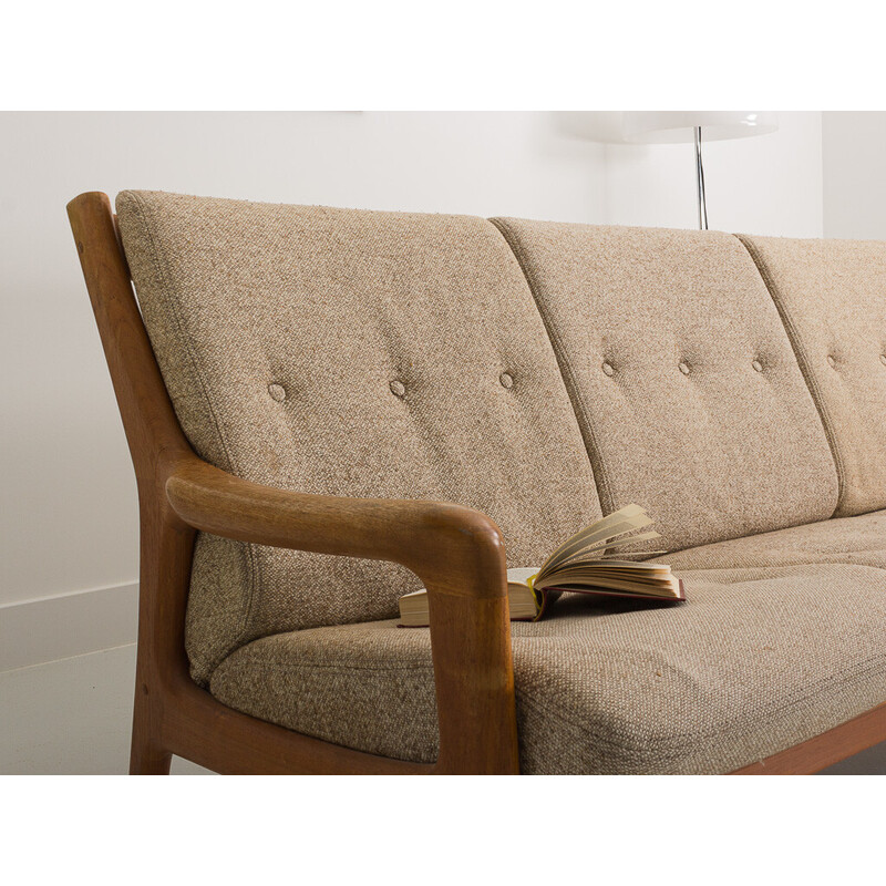 Vintage Danish teak 3-seater sofa by Gustav Thams for Uldum Mobelfabrik, 1960