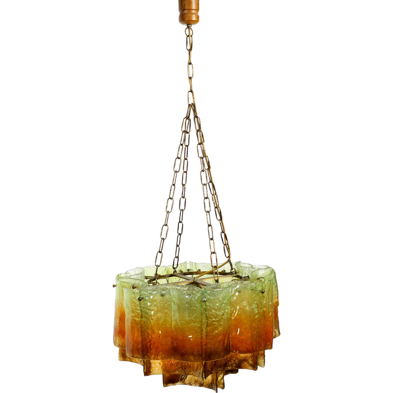 Vintage Italian Murano glass chandelier, 1960s