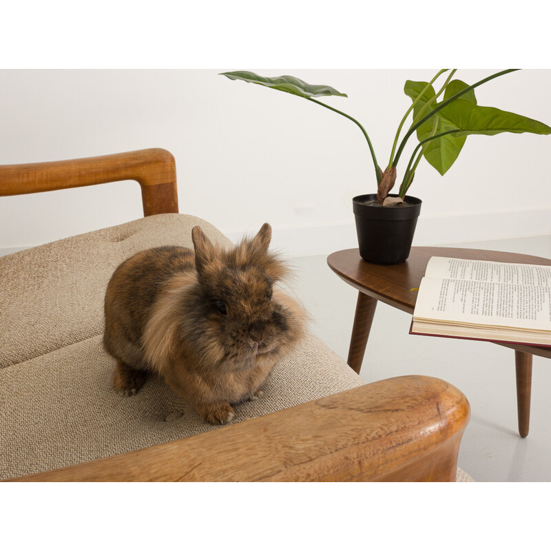 Vintage Danish 2-seater teak sofa by Gustav Thams for Uldum Mobelfabrik, 1960