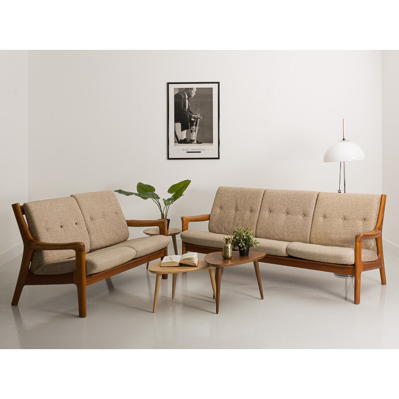 Vintage Danish 2-seater teak sofa by Gustav Thams for Uldum Mobelfabrik, 1960