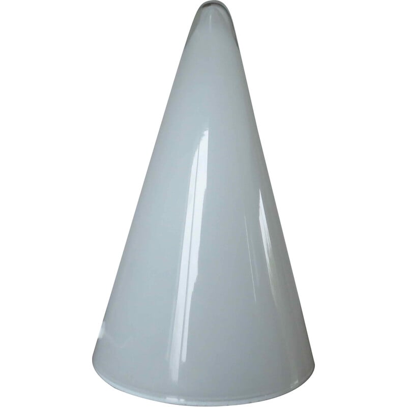 Vintage glass teepee lamp by Sce, France 1980
